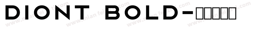 diont bold字体转换